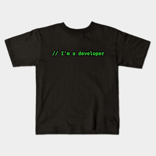 I Am A Developer Kids T-Shirt